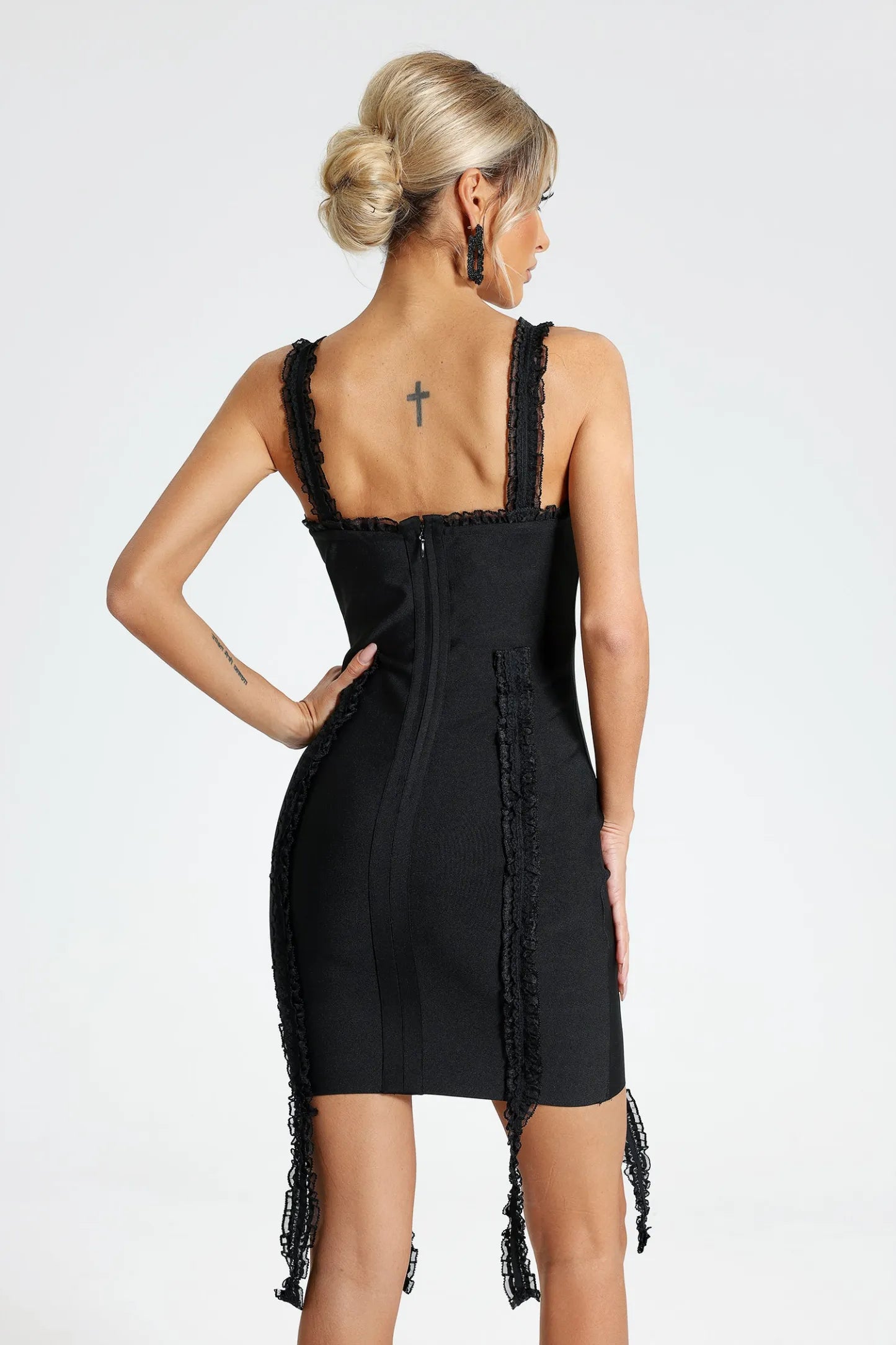 Black Elegance Lace Prestige Bandage Dress