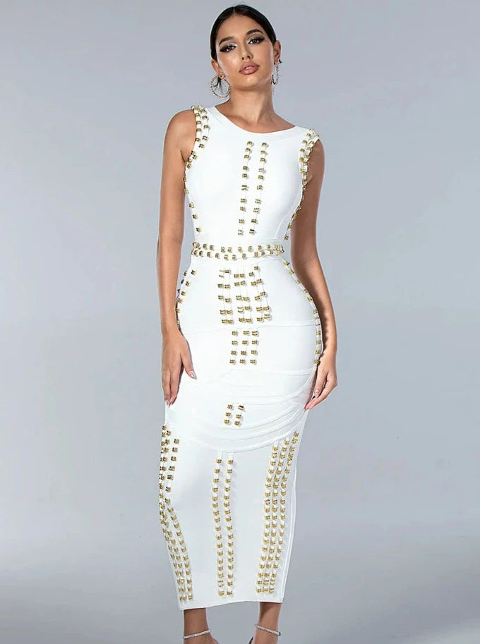 Robe Bandage Prestige Luxe Dorée
