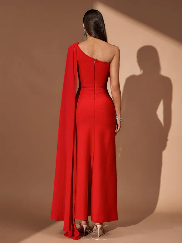 Robe Bandage Prestige – Rouge Flamboyant