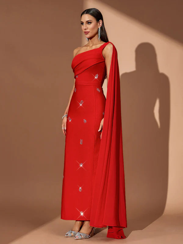 Robe Bandage Prestige – Rouge Flamboyant