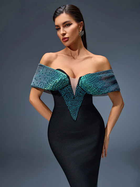 Robe Bandage Prestige Émeraude Nocturne