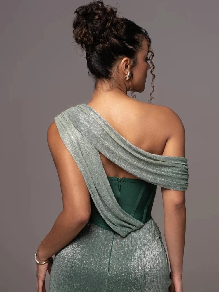 Ebony Radiant Dress - Water Green