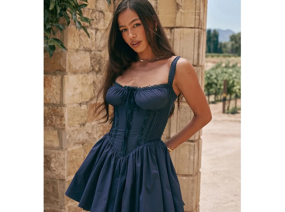 Christmas Sweetness Dress - Midnight Blue