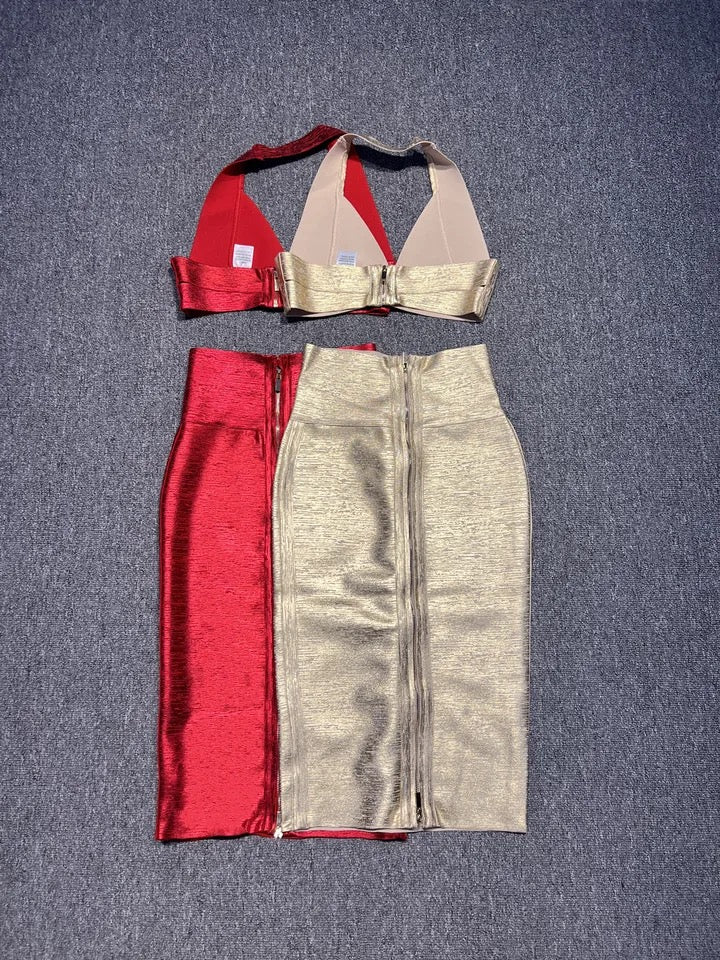 Ensemble deux pièces bandage prestige rêve de fête