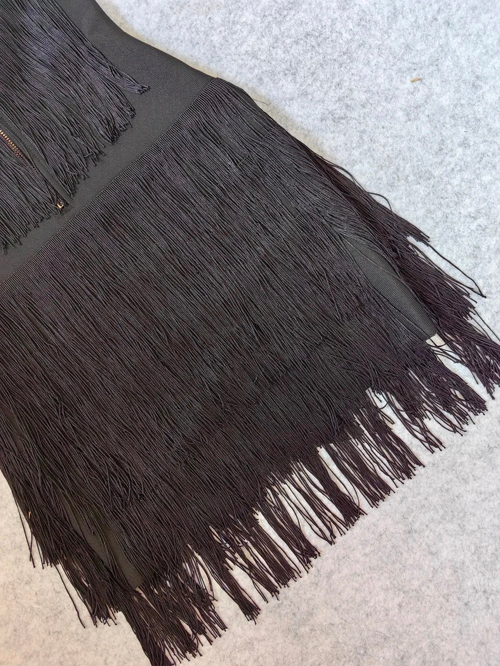 Christmas Eve Fringe Bandage Dress