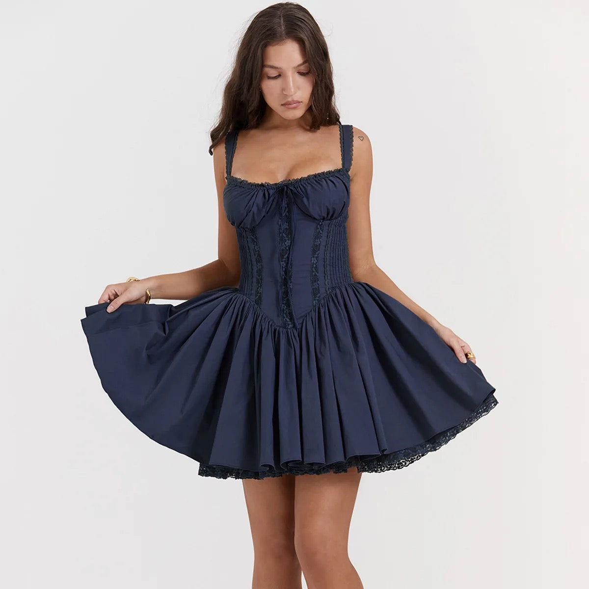 Christmas Sweetness Dress - Midnight Blue