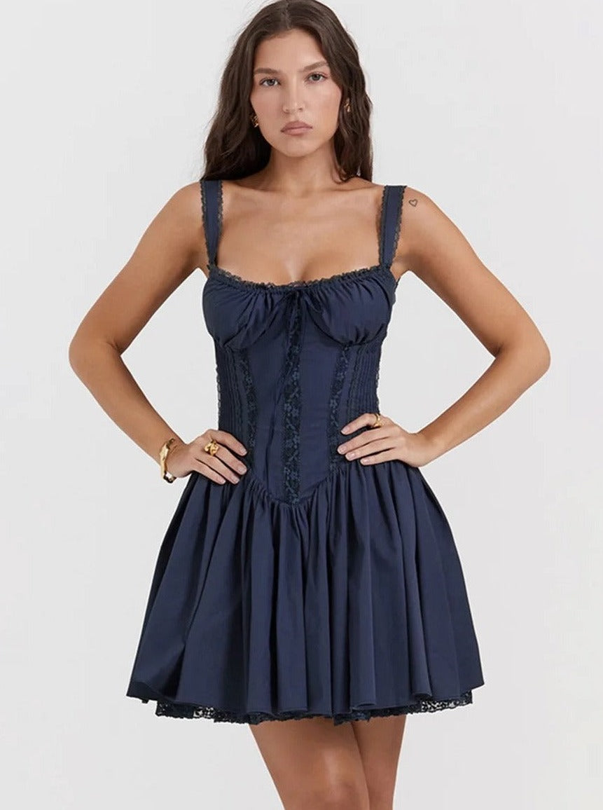 Christmas Sweetness Dress - Midnight Blue