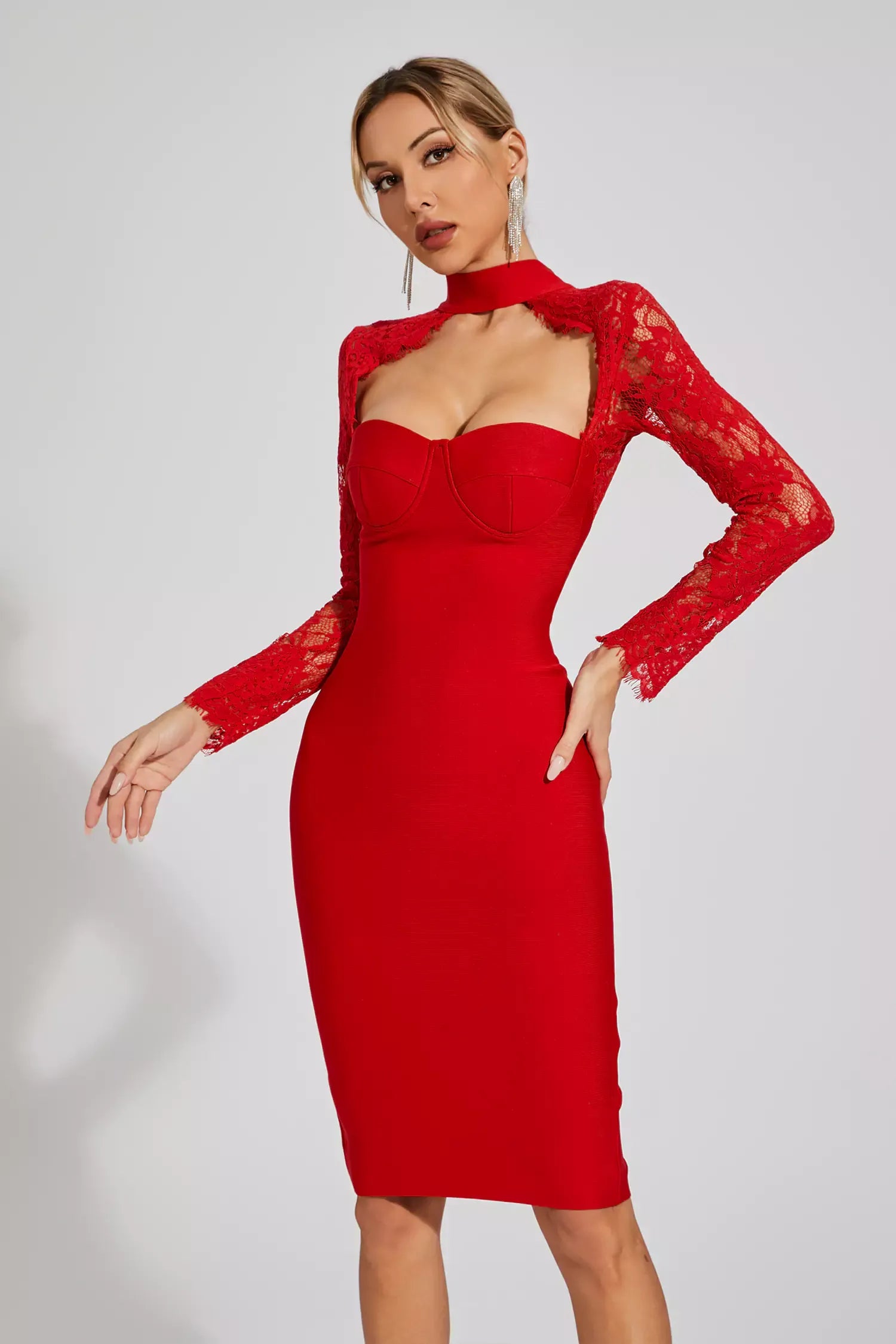 Robe Bandage "Douce Alliance" - Rouge