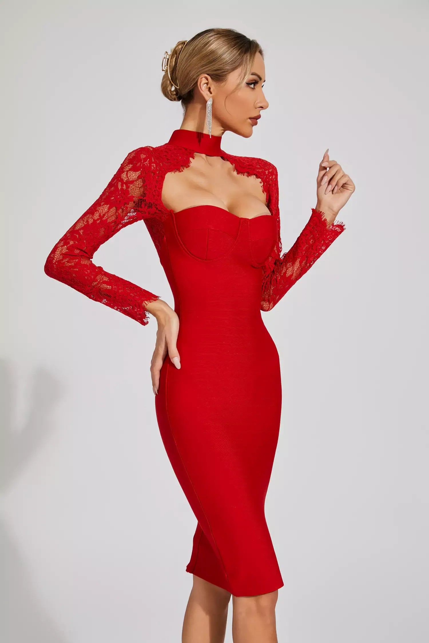 Robe Bandage "Douce Alliance" - Rouge