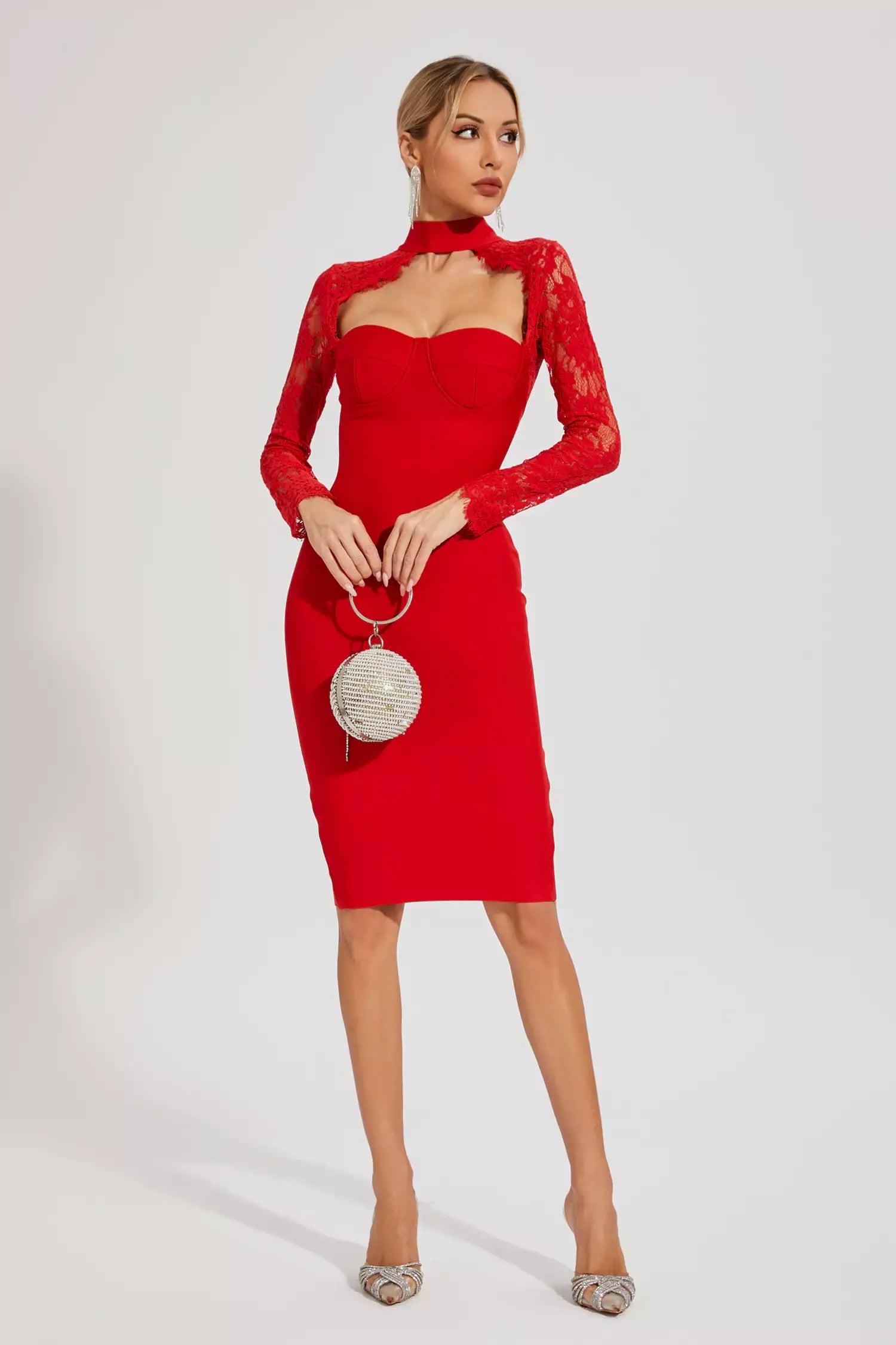 Robe Bandage "Douce Alliance" - Rouge