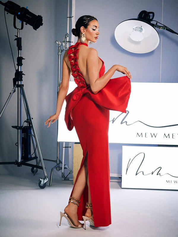 Robe Bandage Prestige - "Rouge Élégance"