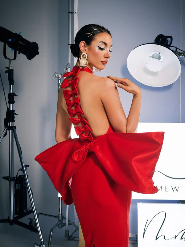 Robe Bandage Prestige - "Rouge Élégance"