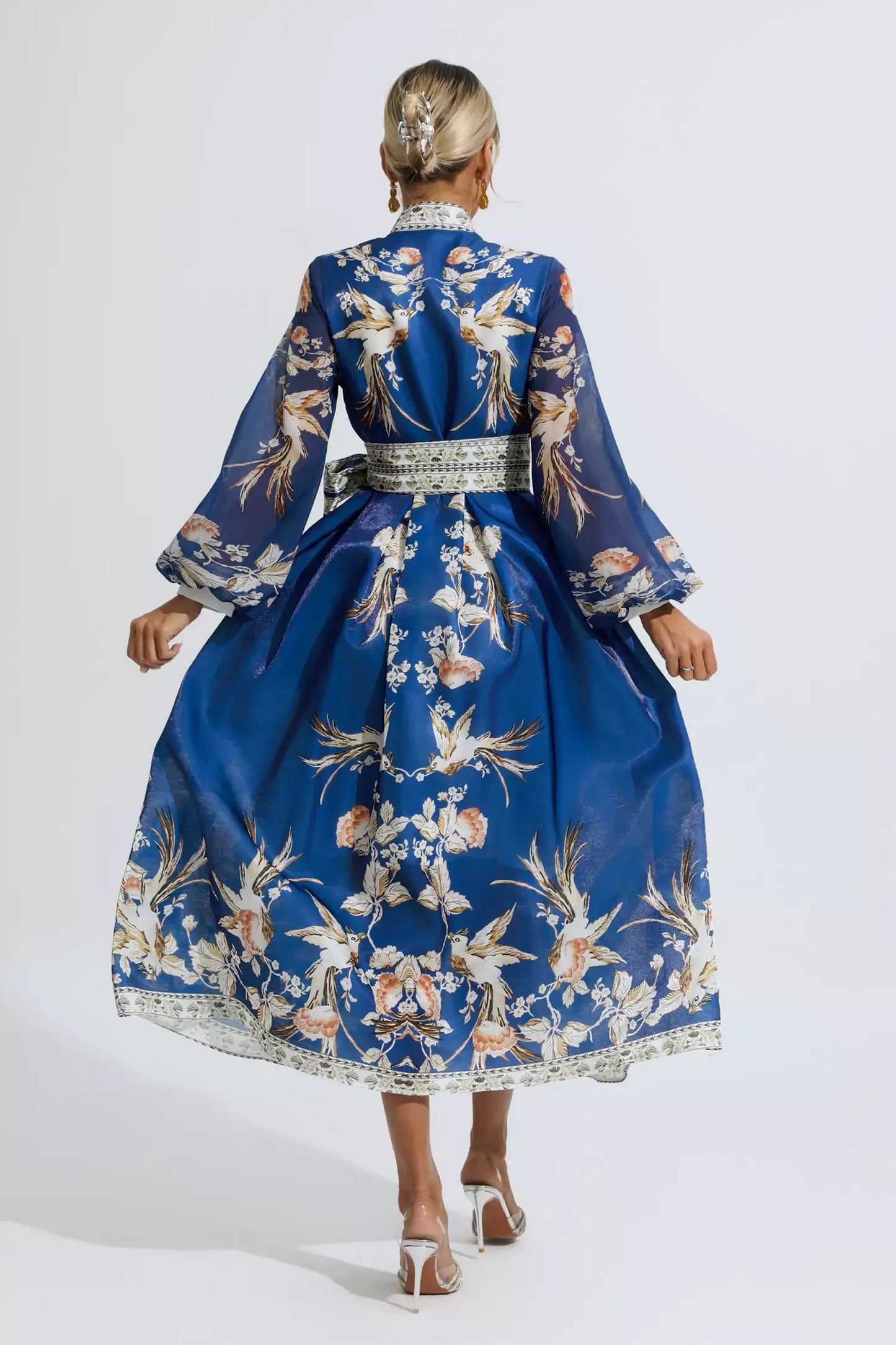 Miley Floral Print Dress with Belt