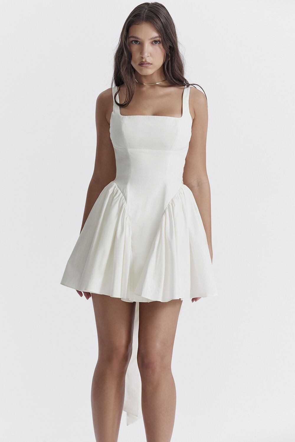 Christmas Night Star Dress - White