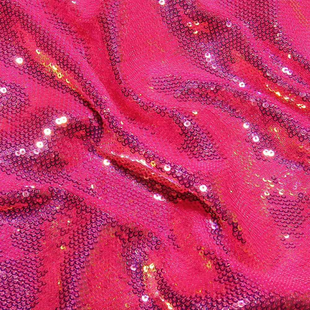 Ensemble bustier à sequins Sunset Pink 2 pieces